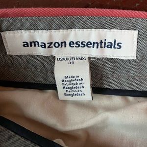 Rose colored men’s shorts.